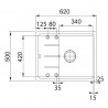 drez kuchynský Franke Basis BFG 611-62 sahara 1140285111