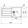 drez kuchynský FRANKE Tectonite Sirius S2D 611-100 šedá 1430651011