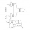 NOVASERVIS FERRO SMILE sprchová batéria 100 mm chróm 71064,0