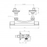 Novaservis Aqualight termostatická sprchová batéria bez príslušenstva chróm 2560/1,0