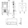 Villeroy & Boch SUBWAY 2.0 predstenový set modul ViConnect, WC misa DirectFlush, sedátko SoftClose, tlačítko biele 5614R201