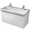 MYBATH MyVento skrinka pod umývadlo 95 cm k umývadlu Avento, biela vysoký lesk, MVE102Z1B01