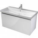 MYBATH MyVento skrinka pod umývadlo 95 cm k umývadlu Avento, biela vysoký lesk, MVE101Z1B01