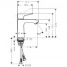 Hansgrohe Metris páková umývadlová batéria 110 LowFlow 3,5 l/min. chróm, 31204000