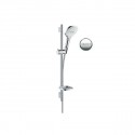 Hansgrohe Raindance Select E sprchový set 120 3jet so sprchovou tyčou 0,65m s mydelničkou biela/chróm, 26620400