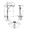 Hansgrohe Raindance Select S sprchový systém Showerpipe 300 1jet s termostatom chróm 27114000