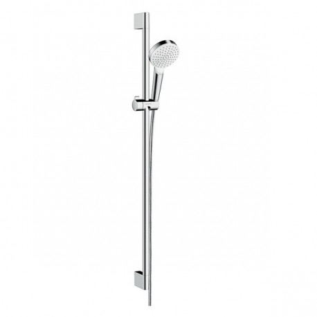 Hansgrohe Crometta sprchový set 1jet EcoSmart 9 l/min s tyčou 0,90m biela/chróm, 26539400