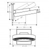 Hansgrohe Rainfinity horná sprcha 250 1jet PowderRain s nástenným pripojením chróm 26226000