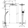 Hansgrohe Raindance Select S sprchový systém Showerpipe 300 2jet s termostatom chróm, 27133000