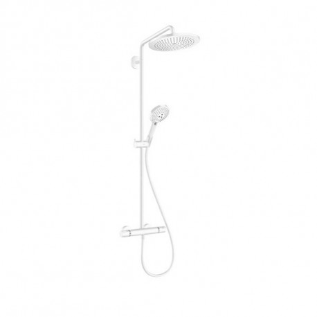 Hansgrohe Croma Select S sprchový systém Showerpipe 280 1 jet s termostatom a sprchou Raindance Select S 120 3jet, matná biela,