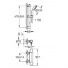 GROHE Precision Trend batéria sprchová termostatická so sprchovým setom Vitalio Start 100 chróm 34237002