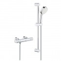 Grohe Grohtherm 800 Cosmopolitan sprchový set s termostatom na stenu, 2 prúdy, tyč 62cm, chróm, 34768000