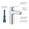 Grohe QuickFix Start umývadlová batéria s výpusťou, chróm, 23455002