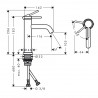 HANSGROHE Tecturis S 110 batéria umývadlová stojanková, CoolStart, EcoSmart+, chróm 73312000