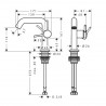 HANSGROHE Tecturis S 110 batéria umývadlová stojanková s odtokovou súpravou Push-Open chróm 73320000