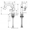 HANSGROHE Tecturis S 110 batéria umývadlová stojanková, CoolStart, EcoSmart+, chróm 73321000