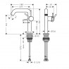 HANSGROHE Tecturis S 150 batéria umývadlová stojanková s odtokovou súpravou Push-Open chróm 73340000