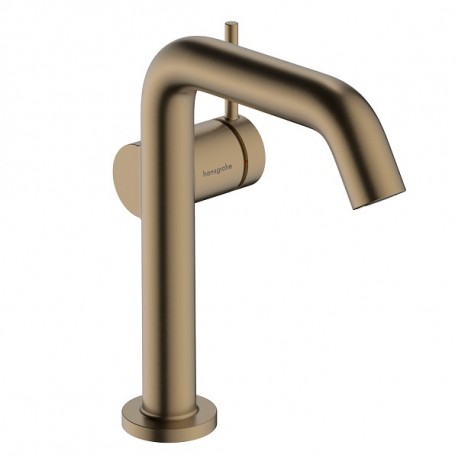 HANSGROHE Tecturis S 150 batéria umývadlová stojanková s odtokovou súpravou Push-Open kartáčovaný bronz 73340140