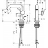 HANSGROHE Tecturis S 110 batéria umývadlová stojanková s odtokovou súpravou s tiahlom kartáčovaný bronz 73323140