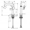 HANSGROHE Tecturis S 150 batéria umývadlová stojanková, CoolStart, EcoSmart+, kartáčovaný bronz 73341140