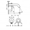 HANSGROHE Tecturis S batéria umývadlová podomietková s výtokom 16,5 cm kartáčovaný bronz 73350140