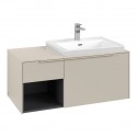 Villeroy & Boch SUBWAY 3.0 skrinka pod umývadlo 1001 x 422,5 x 516 mm, Cashmere Grey, C571L2VN