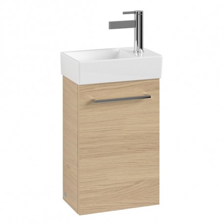 Villeroy & Boch AVENTO skrinka pod umývadlo, 340 x 514 x 202 mm, 1 dvierka, pánty vľavo, Nordic Oak, A87600VJ