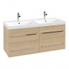 Villeroy & Boch AVENTO skrinka pod dvojumývadlo, 1180 x 514 x 452 mm, Nordic Oak, A89300VJ