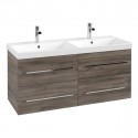 Villeroy & Boch AVENTO skrinka pod dvojumývadlo, 1180 x 514 x 452 mm, Stone Oak, A89300RK