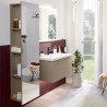 Villeroy & Boch SUBWAY 3.0 vysoká skrinka so zrkadlom 450 x 1700 x 300 mm, regál vľavo, Taupe, C59600VM