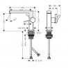 HANSGROHE Tecturis E 110 batéria umývadlová stojanková s výpusťou Push-Open chróm 73020000
