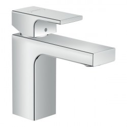 Hansgrohe Vernis Shape umývadlová batéria 100 s kovovou odtokovou súpravou s tiahlom, EcoSmart, chróm, 71568000