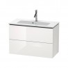 DURAVIT L-CUBE Compact skrinka pod umývadlo biela lesklá, LC625702222