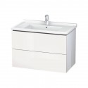 DURAVIT L-CUBE skrinka pod umývadlo závesná biela lesklá, LC626502222