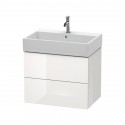 DURAVIT L-CUBE skrinka pod umývadlo závesná biela lesklá, LC627602222