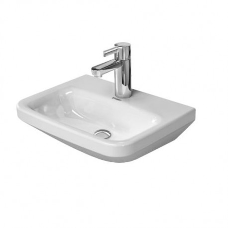 DURAVIT Dura Style umývadlo 45 x 33,5 cm bez prepadu, biele s úpravou Wonder Gliss 07084500001