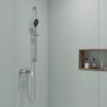 DURAVIT sprchová tyč 90 cm (obsahuje jazdec), kartáčovaná nerez, UV0600004070