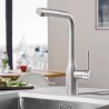 Grohe Essence drezová batéria s výsuvnou sprškou, SupersSeel 30270DC0