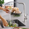 Grohe Essence drezová batéria s výsuvnou sprškou, SupersSeel 30270DC0