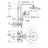 Grohe Tempesta Cosmopolitan sprchový systém 210 s termostatickou batériou chróm 27922001