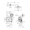 Grohe Grohtherm SmartControl Cube sprchový set 5v1 s termostatom pod omietku, sprcha 254 mm, chróm 34742000