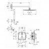 GROHE Grohtherm sprchová súprava Rainshower Cosmopolitan 310 s termostatom pod omietku, chróm 34730000