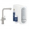 GROHE Blue Home drezová batéria s chladiacim zariadením a filtráciou, supersteel 31539DC0