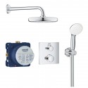 GROHE Grohtherm Perfect sprchový set so sprchou Temptesta 210 s termostatom pod omietku chróm 34729000