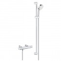 Grohe Grohtherm 800 Cosmopolitan sprchový set s termostatom na stenu, 2 prúdy, tyč 92cm, chróm 34769000