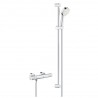 Grohe Grohtherm 800 Cosmopolitan sprchový set s termostatom na stenu, 2 prúdy, tyč 92cm, chróm 34769000