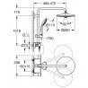 Grohe Vitalio joy sprchový systém 260, s termostatom 3 prúdy chróm 26403001