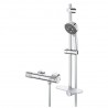 Grohe Precision Feel sprchový set s termostatom na stenu, tyč 620 mm, sprcha 3 prúdy, chróm 34791000