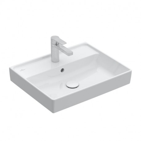 VILLEROY & BOCH Collaro umývadlo 600x470 mm, s prepadom, otvor na batériu, alpská biela 4A336001