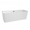 VILLEROY & BOCH Collaro vaňa Duo 180 x 80 cm ku stene biela/chróm UBA180COR9CS00VD01